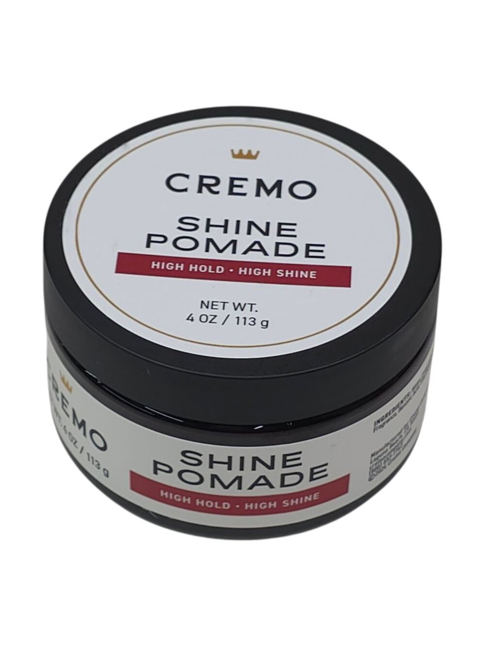Cremo Shine Pomade High Hold & High Shine Classic Definition Hair Styling 4 Oz
